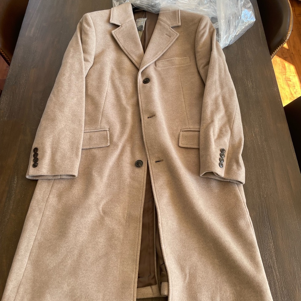 J. Crew Rivington Taupe Top Coat 38S